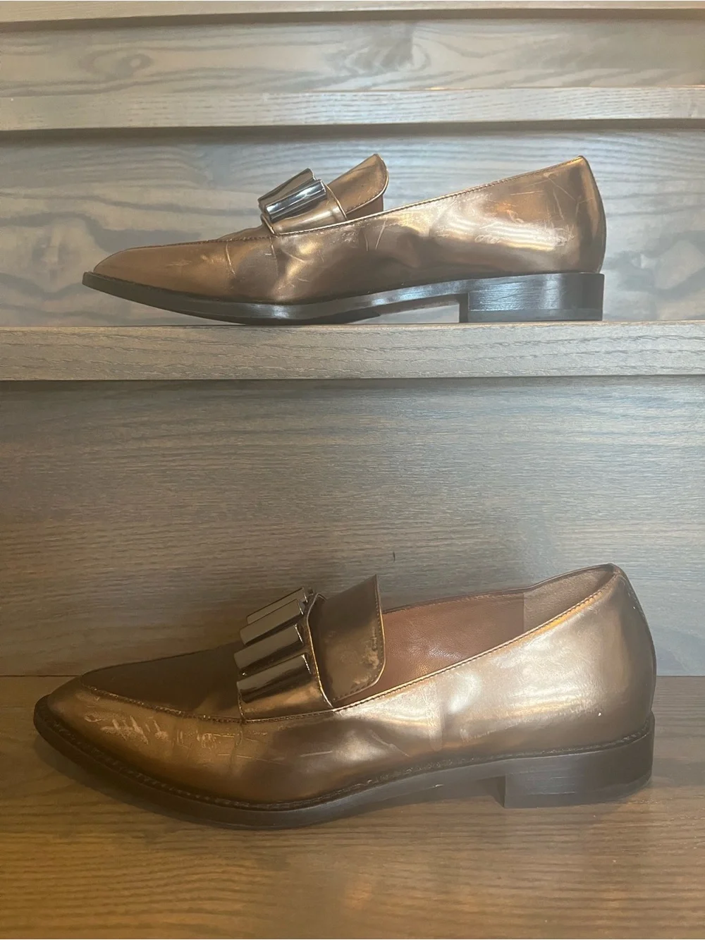 Aquatalia Metallic Bronze Women’s Flats Size 7.5